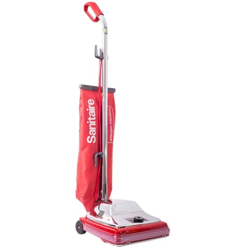 Image of Sanitaire - SC888N SC888 Tradition Upright Vacuum, Red, 8.5 inch x 14.5 inch x 21.3 inch