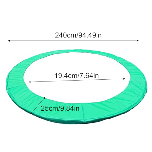 Coussin de protection trampoline haut de gamme bâche ressorts robuste et durable - 2