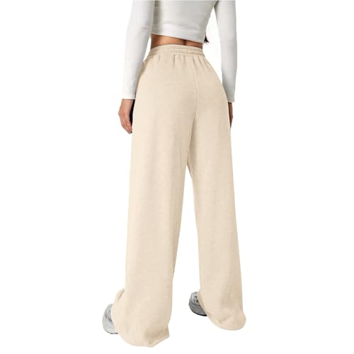 Tall Sweatpants for Girls Bowknot Baggy Straight Wide Leg Track Pants Fall Breathable Athletic Trousers with Pockets3