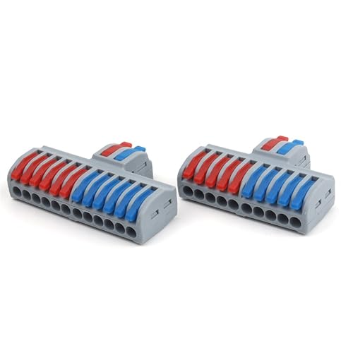 Conectores electricos rapidos para instalacion de lamparas y cajas de empalme compactas 5 piezas 5