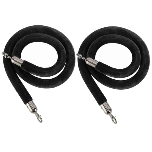 Corde de poteau en velours noir 6ft contrôle des foules barrière élégante événements