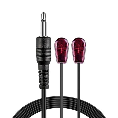 TNP IR Extender Emitter Cable 10 ft - Dual Head 3.5mm Jack Infrared Wire for IR Repeater System Xbox One AV Receiver Cable Box Remote Control for Hidden Devices TV Sensor Extender Extension 2-IR Eye