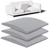 Foamagic Couch Cushion Support, Sofa Cushion Support for Sagging Couch Seat, 22x22x2.4in, Couch Replacement Insert, High Density Foam Furniture Seat Sagging Repair, Trapezoid 40D, Grey Set of 3