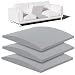 Foamagic Couch Cushion Support, Sofa Cushion Support for Sagging Couch Seat, 22x22x2.4in, Couch Replacement Insert, High Density Foam Furniture Seat Sagging Repair, Trapezoid 40D, Grey Set of 3