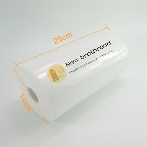 Miniatura 2 de New Brothread Cut Away Corte Away Estabilizador De Bordado - 10 X50yd 25cmx46m Rollo - Peso Medio 70gm 2.5oz - Cortar En Varios Tamaños Para Bordado A Máquina Y Costura A Mano