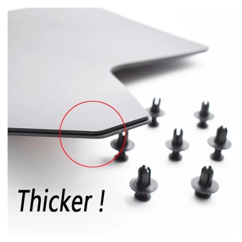 RWRPQEDEXM 4 Pièces Noir PP + Plastique Garde-Boue Universels YS03001 – vue 5