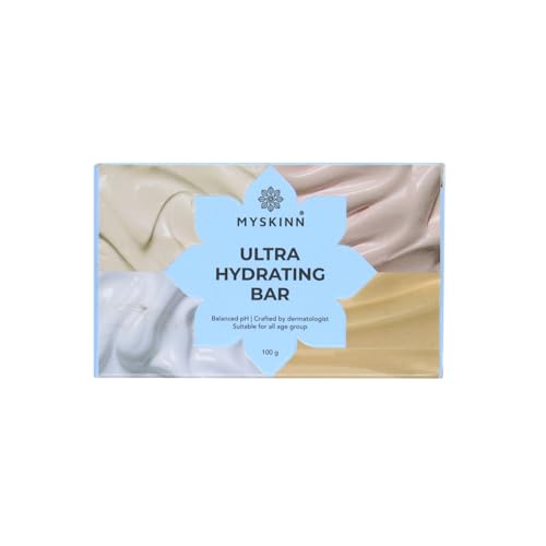 MYSKINN Ultra Hydrating Bar | Soap-Free & pH Balanced | Repairs Dry & Sensitive Skin | Skin-Friendly Formula | SYNDET | Moisturizes the Skin After Every Use