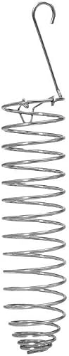 Stainless Steel Hanging Millet Holder, Bird Cage Foraging Feeder Toy for Parakeet Cockatiel Conure African Grey Lovebird, 21cm, 1 Pack