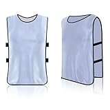 Child Sports Training Vest Mesh Team Practice Jersey for Youth Soccer Basketball Rugby, Breathable Polyester Athletic Top, Loose Fit Kids Sports Uniform, 13 Colors(10)