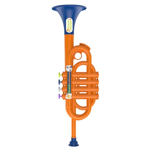 Mihauuke Juguete de Trompeta para niños,Juguete de Trompeta pequeño para niños pequeños | de Musical simulado para niñas | Instrumento Musical Infantil para la Infancia para