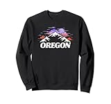 Oregon Retro Vintage Mountains & Outdoors Wilderness State Sweatshirt