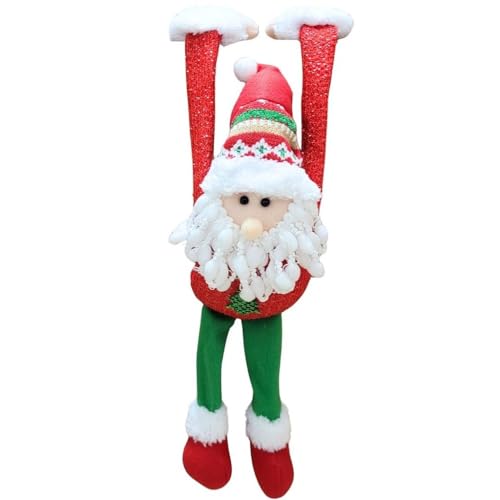 Papai Noel Pelúcia Decorativo Braços Para Pendurar 40cm - Art Christmas