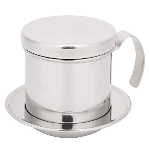 Gotero de café Vietnamita, Cafetera Vietnamita con Aspecto Elegante, Filtro de café de Acero Inoxidable, Olla de Goteo, Filtro de café Vietnamita para el Hogar, Cocina, Oficina,