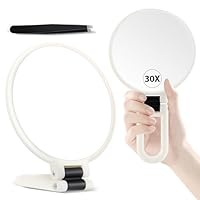 MIYADIVA 30X Magnifying Mirror with Handle