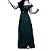 Produktbild SHINEHUA Mittelalterliches Kostüm Damen Schulterfre Gothic Steampunk Mittelalter Kleid Bodenlanges Renaissance Medieval Erwachsene Karneval Party Maxikleid