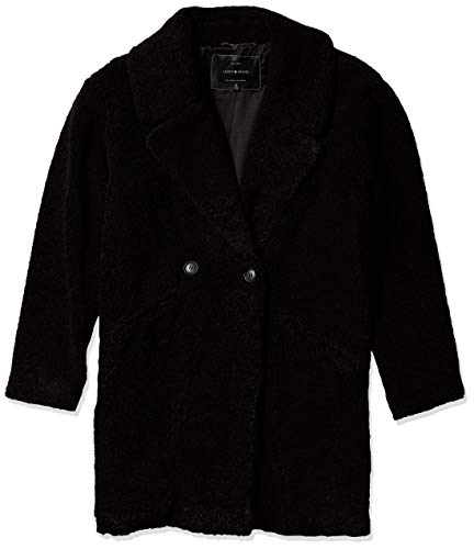 Lucky Brand Women's Teddy Coat, Black, XL