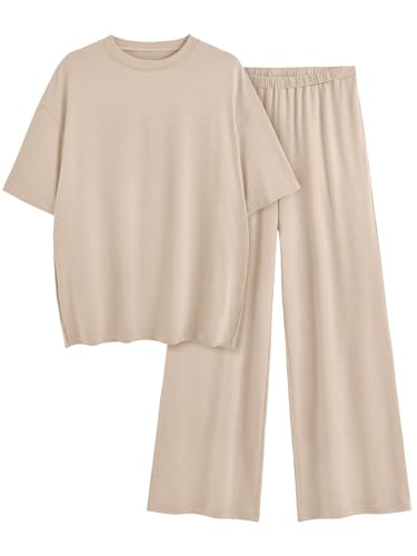 AUTOMET 2 Piece Sets for Women Summer 2025 Two Piece Lounge Set Matching Vacation Casual Outfits Spring Tracksuits