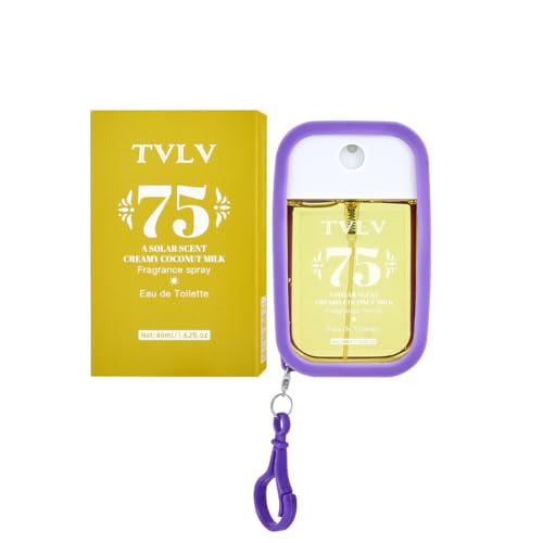 Perfume brasileño, espray de perfume brasileño, 48 ml, espray corporal único para mujeres, fragancia floral de larga duración con ganchos de silicona, niebla corporal y cabello portátil (#75)