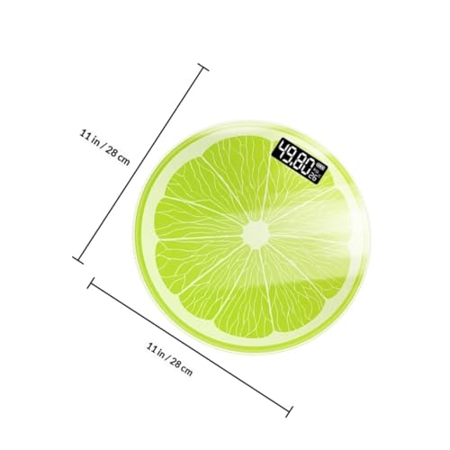 Báscula electrónica digital verde para peso corporal 28x28cm miniatura 5