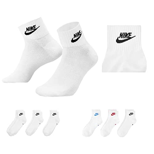 Nike U Nk NSW Evry Essential - Calze alla caviglia, confezione da 3 pezzi, 46-50
