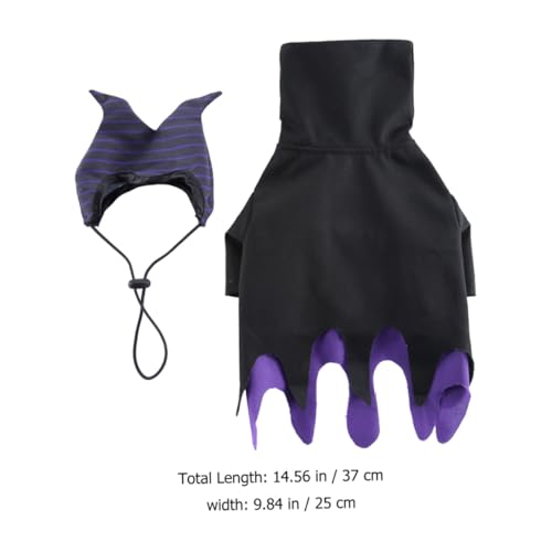 Disfraz de bruja para perro talla S miniatura 2