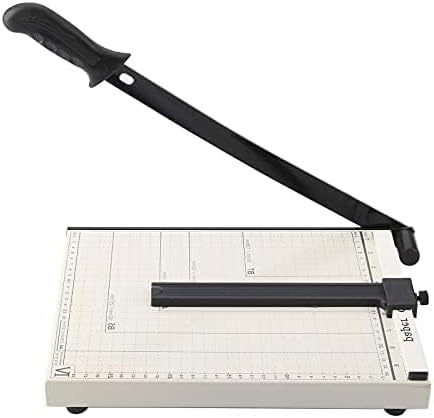 FERNVALE Small Guillotine Paper Cutter - Compact A4/A5/B5 Paper Trimmer with Safety Guard for Home & Office, Durable Steel & Alloy Desktop Guillotine