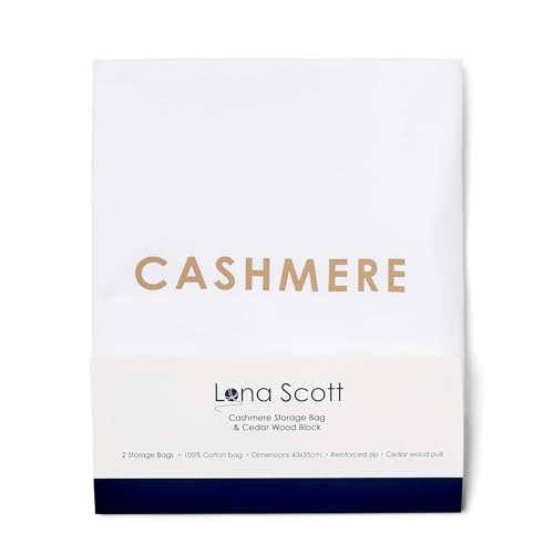 Lona Scott Cashmere Wool Sweater Storage Bag Pouch Set With Integrated Cedar Wood thumb #2