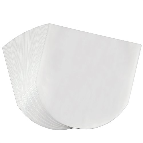 OPount 50 Pieces Semi-Transparent Inner Plastic Record Cover Sleeves for 12 Inch Vinyl LP Album