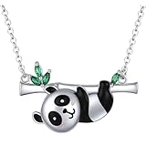 SOIMISS Collier Panda en Alliage pour Femme, Chaîne de Cou Clavicule Légère Pendentif Panda, Bijou Esthétique pour Fête des Mères et Présent Féminin Élégant