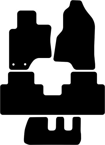 Alfombrillas Chevrolet Captiva 2006 2007 2008 2009 2010 2011 7 plazas dobles anclajes