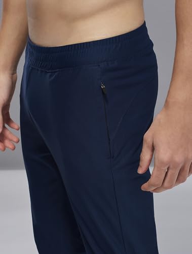 Image of TECHNOSPORT Men Slim Fit Solid Sports Trackpants with Duracool+ for Running, Workout & Sports