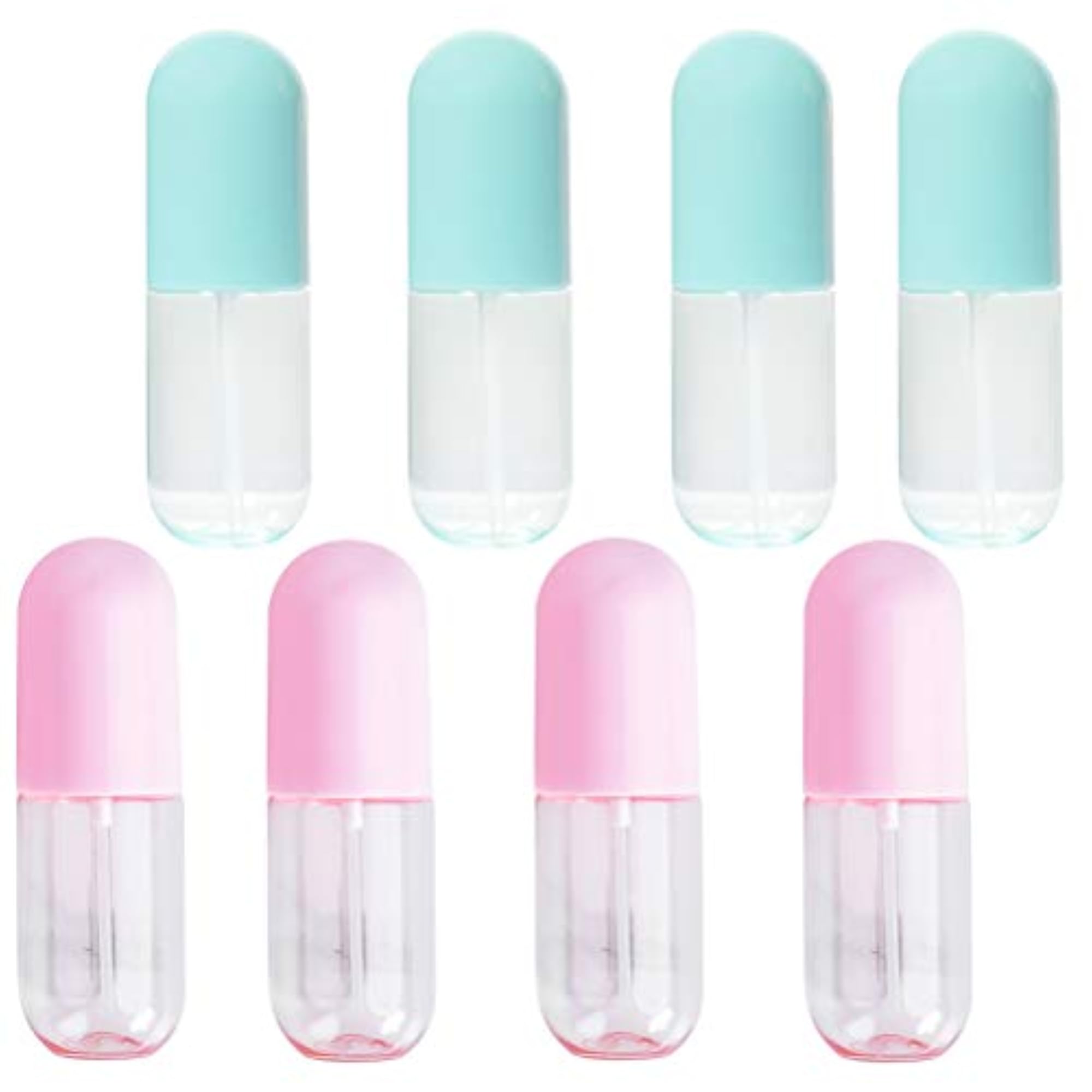 8PCS 40ML Mini Spray Capsule Bottles Set