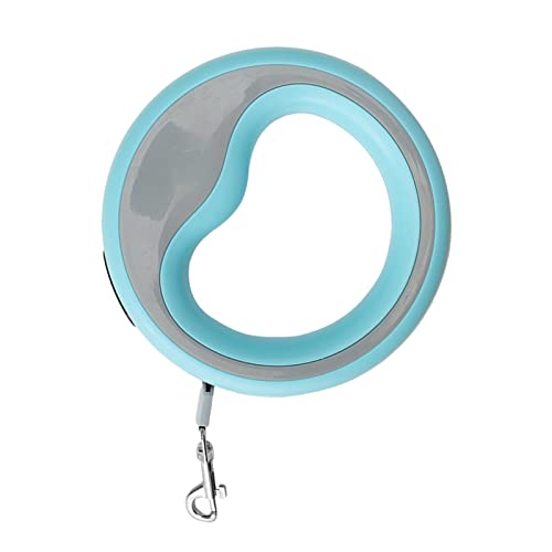 2.5 Meter Retractable Dog Leash, Ergonomic Heavy Duty Automatic Leash, 360° Walking Leashes Pet Rope for Cat Training with Handed Brake Pause Lock Small Medium Dogs (Blue)
