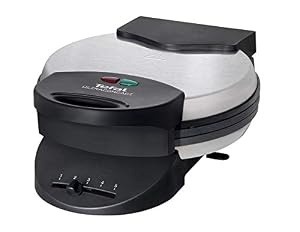 Tefal Herzwaffeleisen WM310D Waffelmaker | für Waffeln in Herzform | stufenloser Temperaturregler-Bräunung nach Wunsch | antihaftbeschichtete Platten | Schwarz | 1000 W, Battery Powered