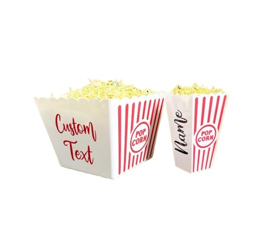 Personalized Custom Text Name Popcorn Bowl...