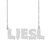 HUAN XUN Customized Necklace Name Tag Necklace Jewelry Unique Gifts Liesl