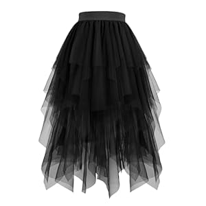 Hanpceirs-Damen-Tuell-Roecke-High-Low-Layered-Puffy-Fee-Roecke-A-Linie-Midi-Rock-Unregelmaessiger-Tutu-Rock - Sparfuchs24.io - Preisvergleich & Top Angebote Online Startseite