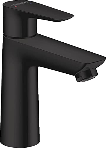 hansgrohe Grifo Talis E (grifo con caño de 110 mm de altura), color negro mate