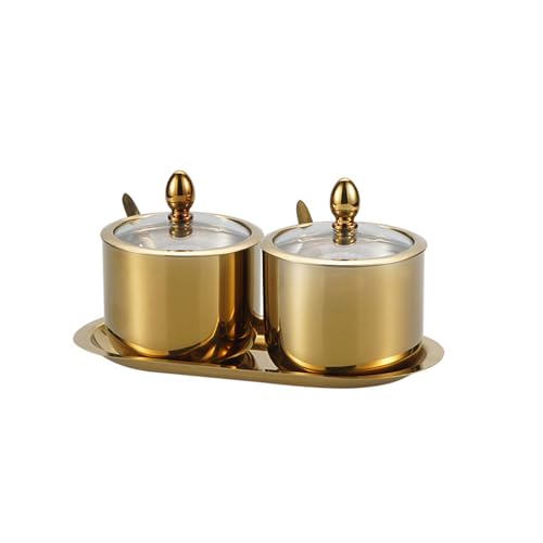 HNsdsvcd Especias de cocina Jar 304 Acero Acero Textura Especias Caja De Almacenamiento Para Cocina Casera Y Adecuado