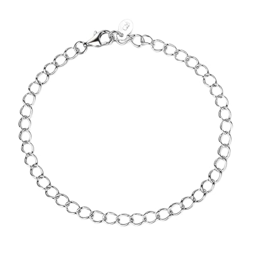 Cherished Moments 925 Sterling Silver Charm Bracelet for Adding and Collecting Charms for Girls, Teens or Women, Design a Bracelet, Adjustable