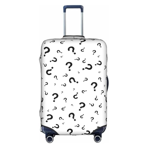 Question Mark Travel Luggage Cover Elastic Suitcase Protector Washable Baggage Covers For Trunk Case Fits 22-24 Inch Luggage
