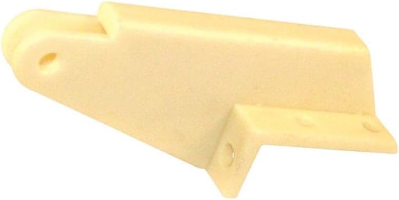 Miniatura 1 de 1.62 x 4.25 x 1.15 in. White Plastic Jamb Bracket