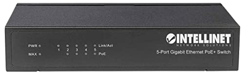 Switch Fast Ethernet boîtier métal robuste 5 ports avec technologie PoE+ - 5