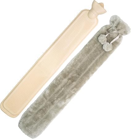 Tanness 2L Long Hot Water Bottle with Cover - Anti-Leakage for Neck, Waist and Shoulder, Gifts for Women