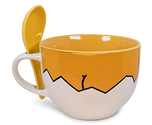 Taza de Cerámica Silver Buffalo Gudetama 24 oz con Cuchara miniatura 2