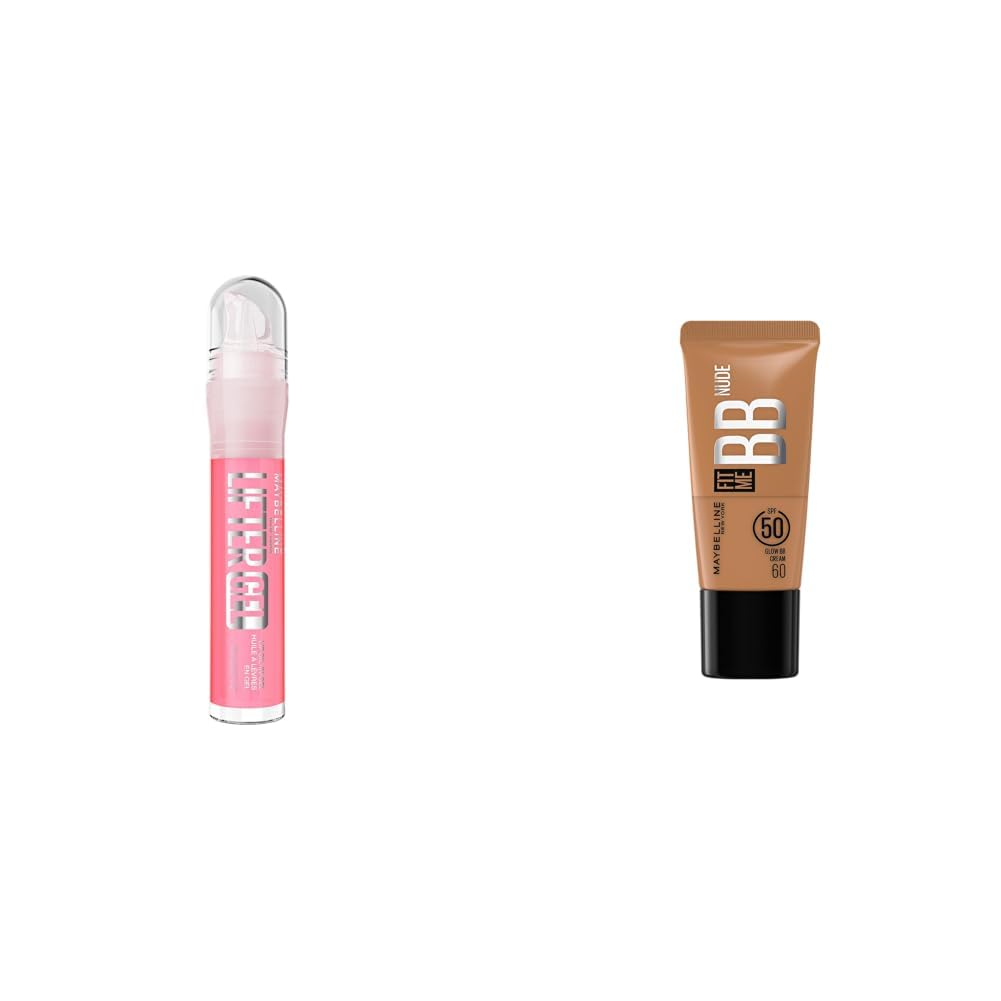 Maybelline New York Lifter Gel Lip Oil In Gel Maybelline New York Fit Me Glow BB Cream, SPF 50 24H Hydration With Niacinamide Hyaluronic Acid, Dewy Finish for Normal to Dry Skin- Shade 60 25ml-image-15