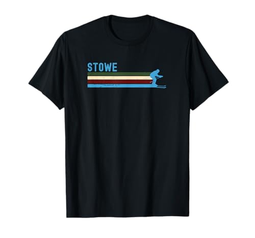 Stowe Vermont Retro Ski Mountain Vacation T-Shirt