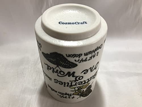 Cosmo Craft Japanese Tea Cup Butterflies Of The World Yunomi Ceramic 8.45 Fl Oz #TOP5