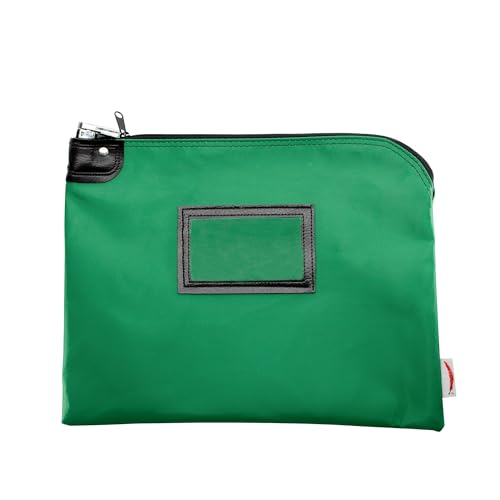 Cardinal bag supplies Lockable Document Pouch, Kelly Green, 11 x 15 Inch