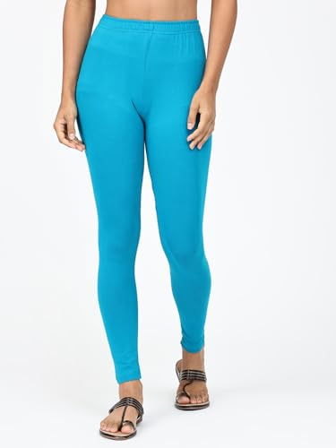 Image of Robinbosky Premium Stretchable Cotton Ankle Legging for Women | Suitable for Formal wear & Casual wear | High-End Elastic Makes The Leggings Squat Proof and Durable for Travel, Yoga, & Workout.